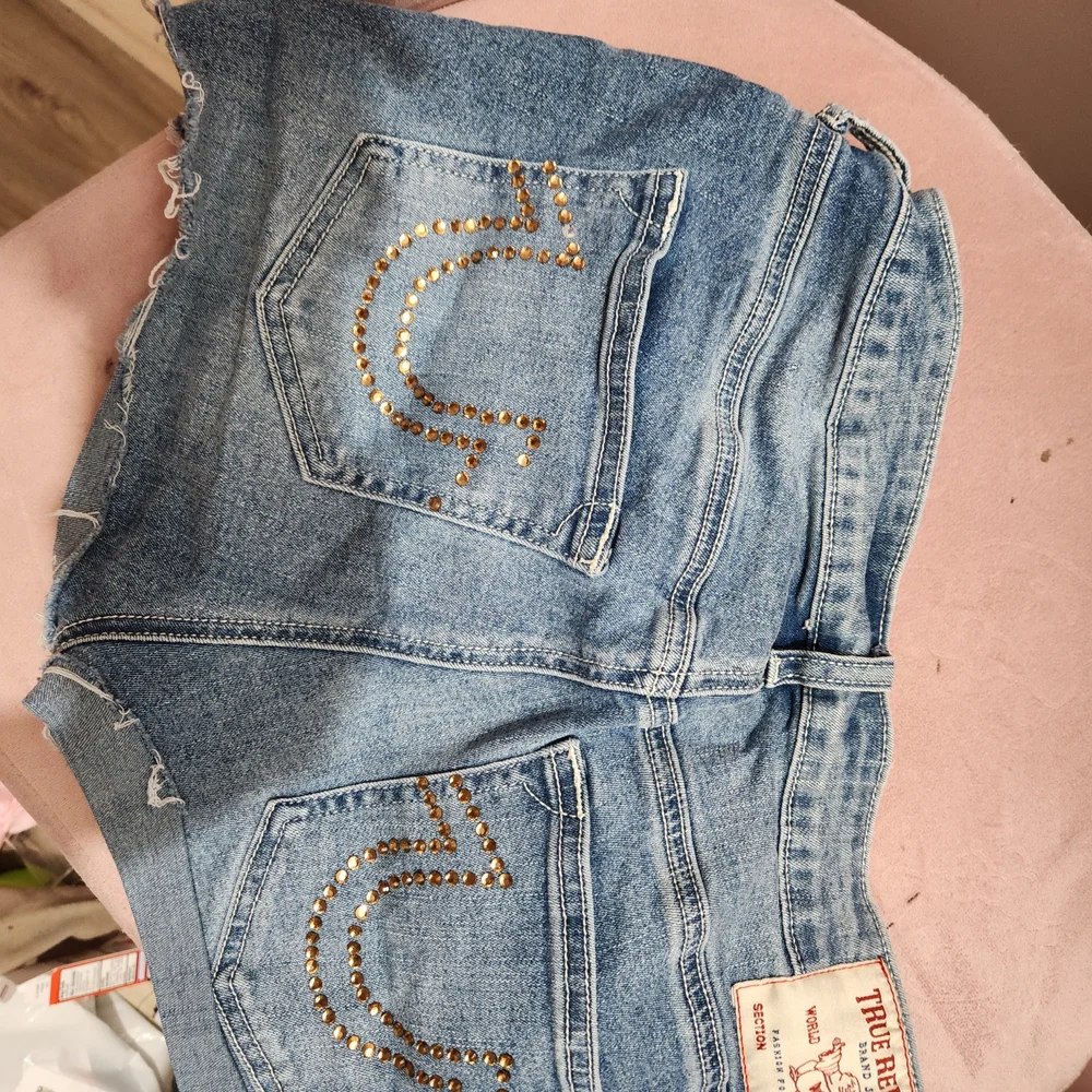True Religion Women's Blue Denim Shorts - Picture 5 of 8